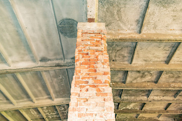 Empty,abandoned military warehouse