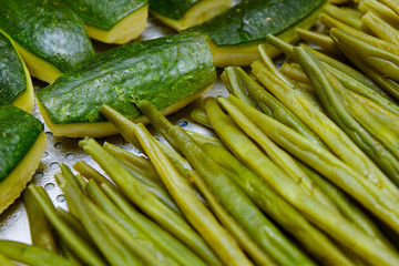 Courgette et haricots