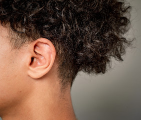 Obraz premium human eardetail macro shot