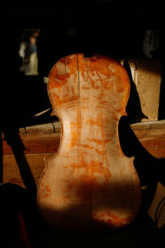 cello from the back