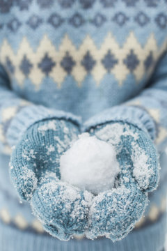 Holding Winter In Her Hands