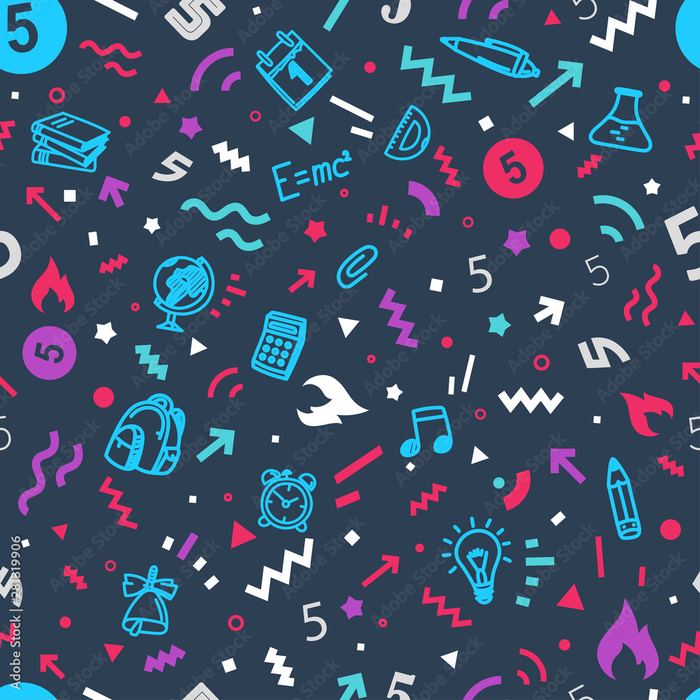 Poster Seamless vector pattern. Wrapping paper design template
