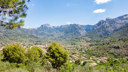 Fototapeta na wymiar Landscape and Mountains Near Sóller - Mallorca, Spain