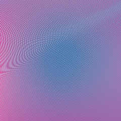 Grid background or wallpaper of purple and blue. Nylon grid with gradient, vector wallpaper.