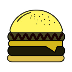 vector illustration of hamburger
