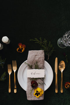 holiday place setting