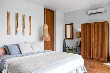 Bedroom In Modern Design open Villa