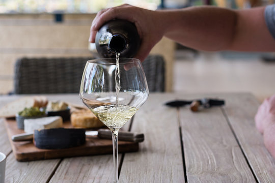 pouring wine