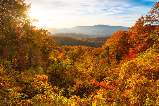 Autumn Burst In The Smoky Mountains