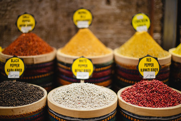 Spices sold at the market