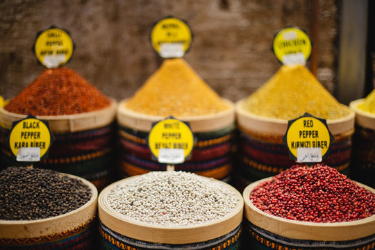 Spices sold at the market