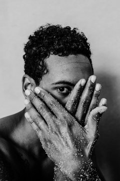White and Black portrait
