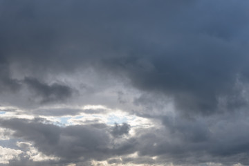Fototapeta na wymiar Dramatic extremely cloudy sky