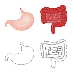 Vector illustration of biology and scientific sign. Collection of biology and laboratory vector icon for stock.