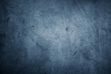 Blue textured grunge concrete wall