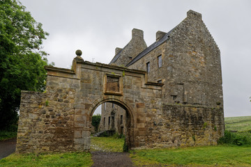 Fototapeta na wymiar Midhope Castle (Lallybroch) - Near Edinburgh, Scotland, UK