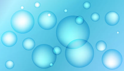 Background with bubbles. Design for your header page, ad, poster, banner. Pastel Gradient Color Vector illustration.