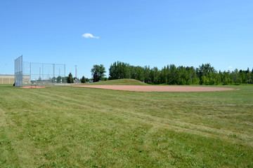 Basefield field at a local community park.
