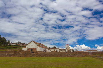 Obraz premium Inca ruins of Chinchero, Sacred Valley of the Incas, Peru