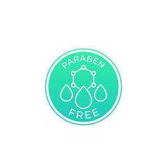 Paraben free vector icon, badge