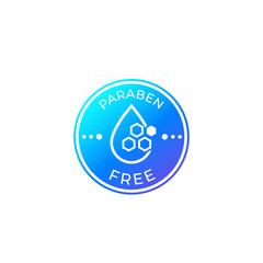 Paraben free vector label or badge
