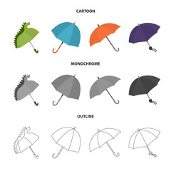 Obraz premium Vector design of protection and closed sign. Collection of protection and rainy vector icon for stock.