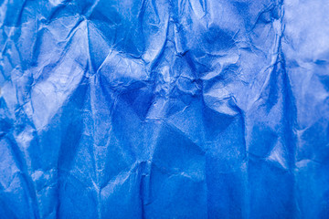 Texture of crumpled paper, closeup
