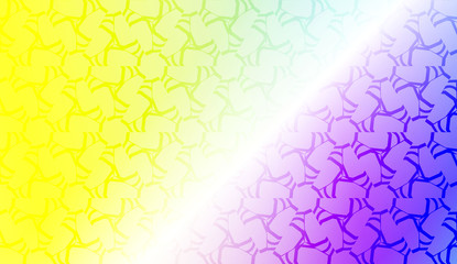 Decorative pattern with geometric ornament. Vector illustration. For fashion print, scrapbooking page, flyer design. Gradient color