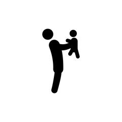 father with son icon illustration isolated vector sign symbol