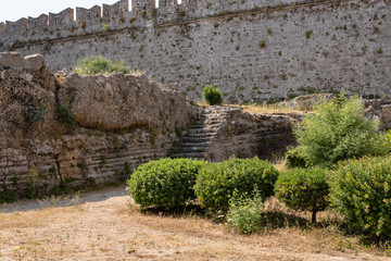 Defensive ditch along the wall of the old town