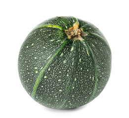 Fresh zucchini squash on white background
