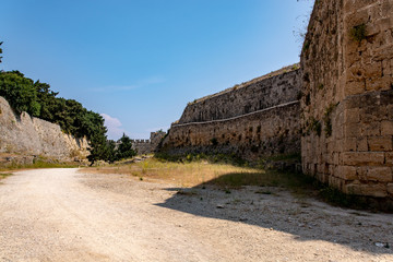 Defensive ditch along the wall of the old town