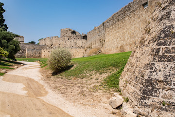 Defensive ditch along the wall of the old town