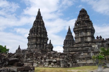 Fototapeta premium The Prambanan temple on the Java island in Indonesia