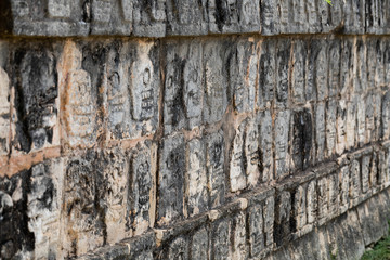 Chichén-Itzá, Yucatan / Mexico - July, 24, 2019: Chichen Itza Archaeological site