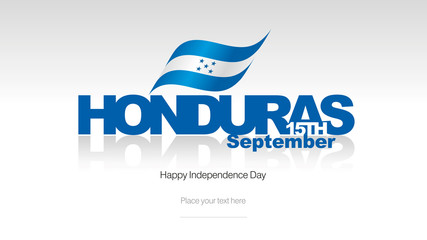 Honduras Independence Day flag logo icon banner
