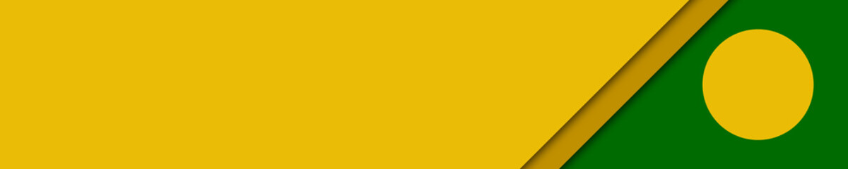 elegant banner yellow, brown and green colors for website