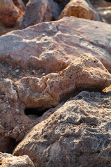 stone ridge on the sea coast