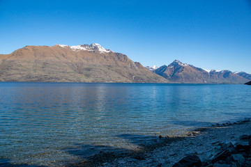 Southern Alps peaks reflected in a beautiful Glacial lake