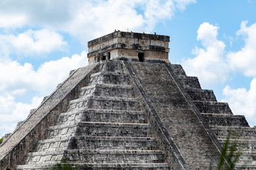 Chichén-Itzá, Yucatan / Mexico - July, 24, 2019: Chichen Itza Archaeological site