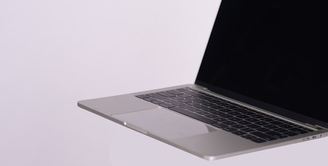 Macbook on a white background