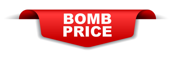 red vector banner bomb price