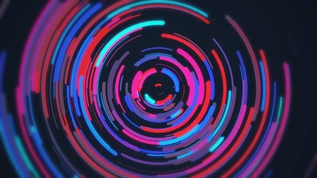 Abstract flat style rounded Color lines