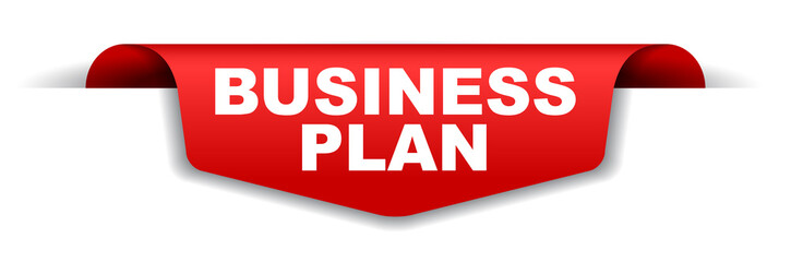 Obraz premium red vector banner business plan
