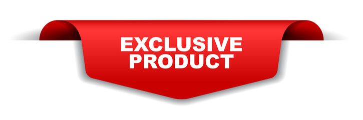 red vector banner exclusive product