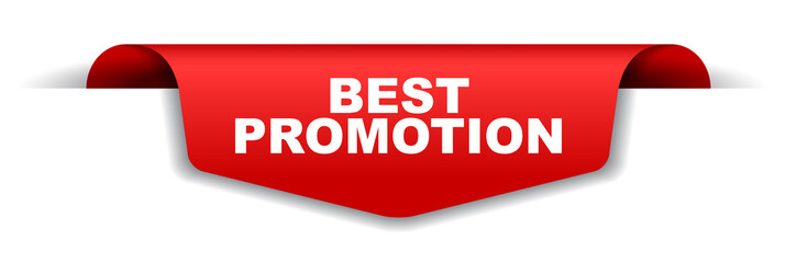 red vector banner best promotion