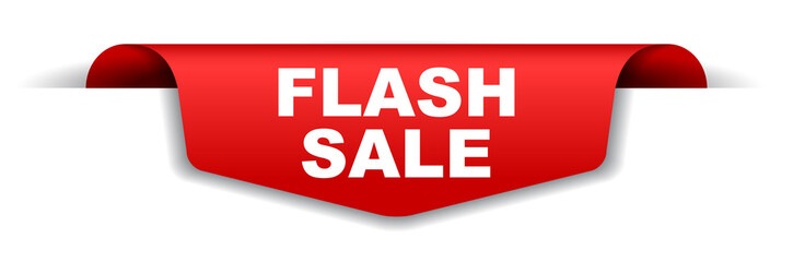 red vector banner flash sale