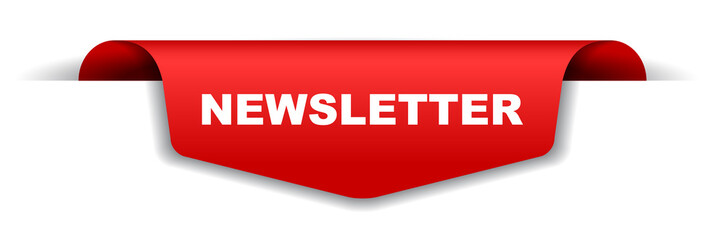 red vector banner newsletter
