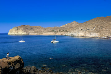 Fototapeta na wymiar Santorini - red beach