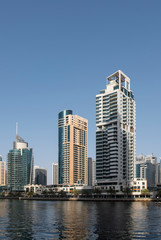 Obraz premium Dubai, UNITED ARAB EMIRATES, May 2019 - Beautiful view on Dubai marina. UAE